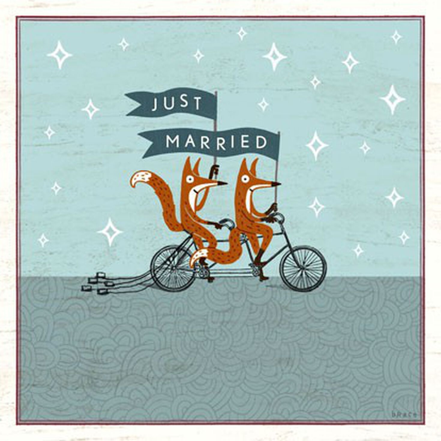 Just Married Foxes - Greeting Cards - Hallmark